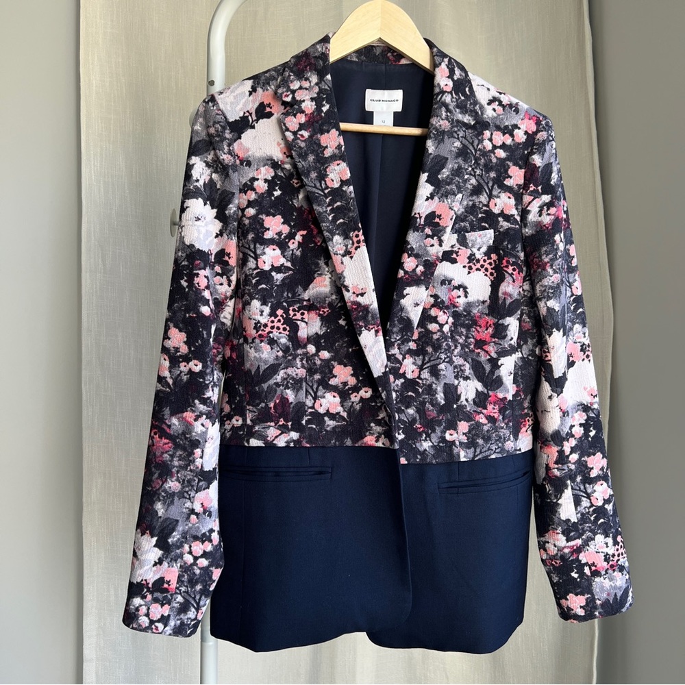 Club Monaco floral blazer